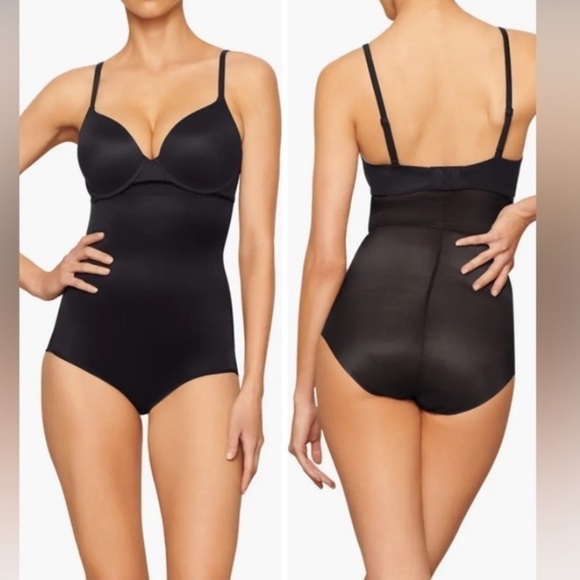 SKIMS Barely there bodysuit brief shapewear with snaps Black Size XS - Picture 1 of 13
